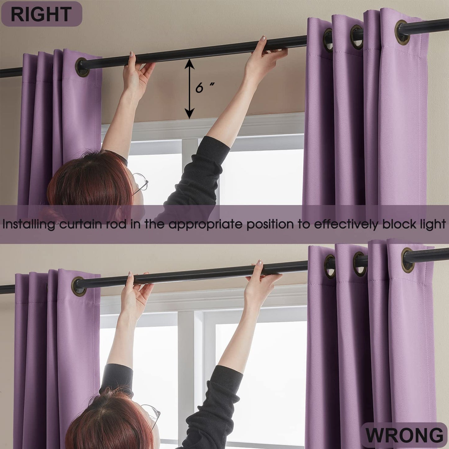 Rutterllow Blackout Curtains – 2 Panels, Dark Grey