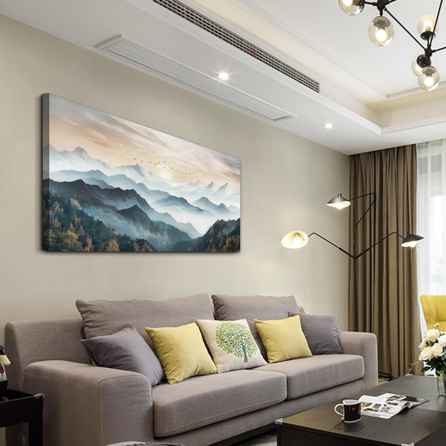 Lapremoly Black & White Tree Canvas Wall Art