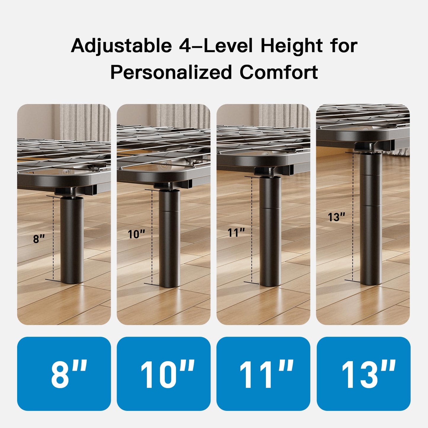Pipishell Full Adjustable Bed Frame