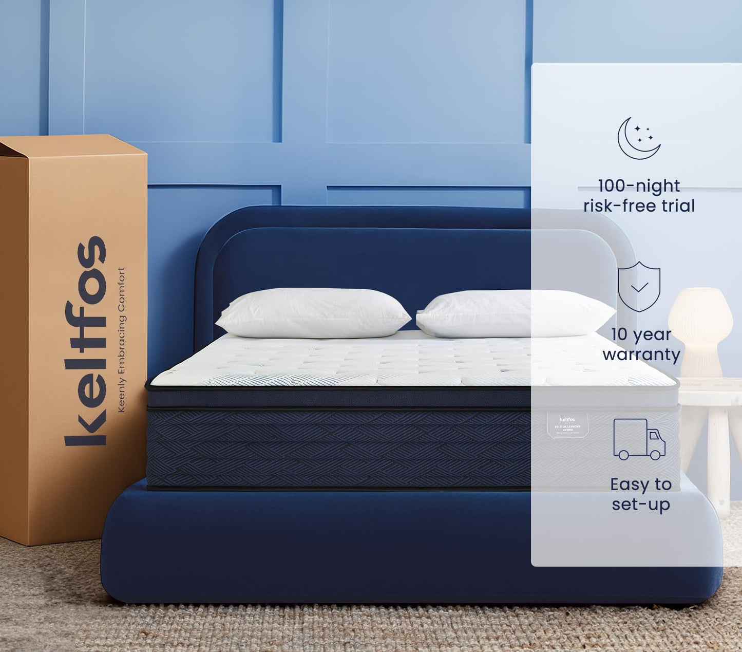 Twin 12" Gel Memory Foam Hybrid Mattress