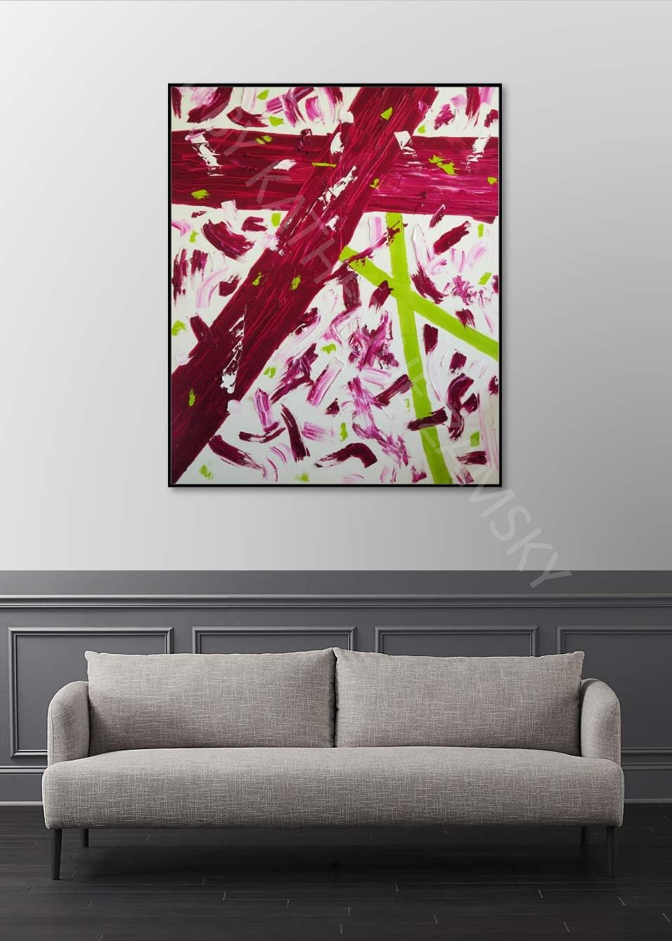 The X Oil Painting 48"x60"