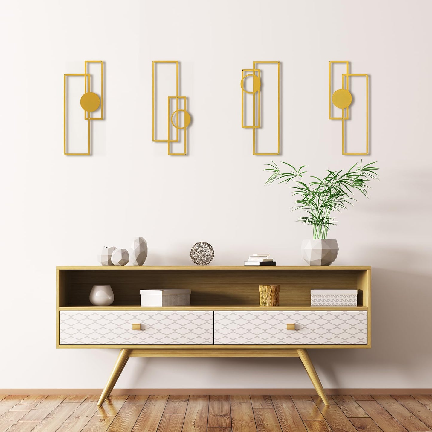 Art3d Metal Wall Art Set of 4