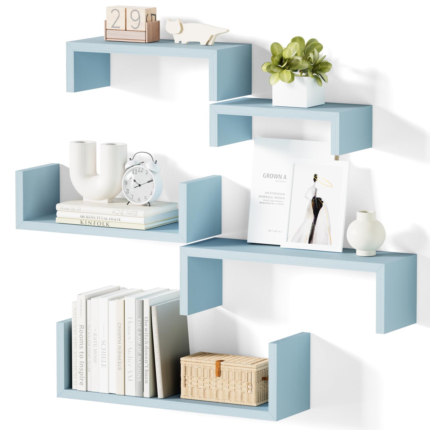 SRIWATANA Floating Shelves 5-Pack