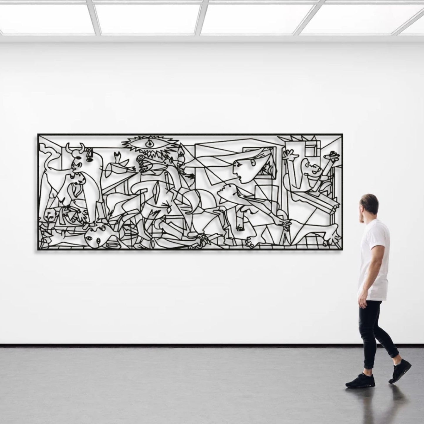 Picasso Guernica Metal Wall Art 79"x30"