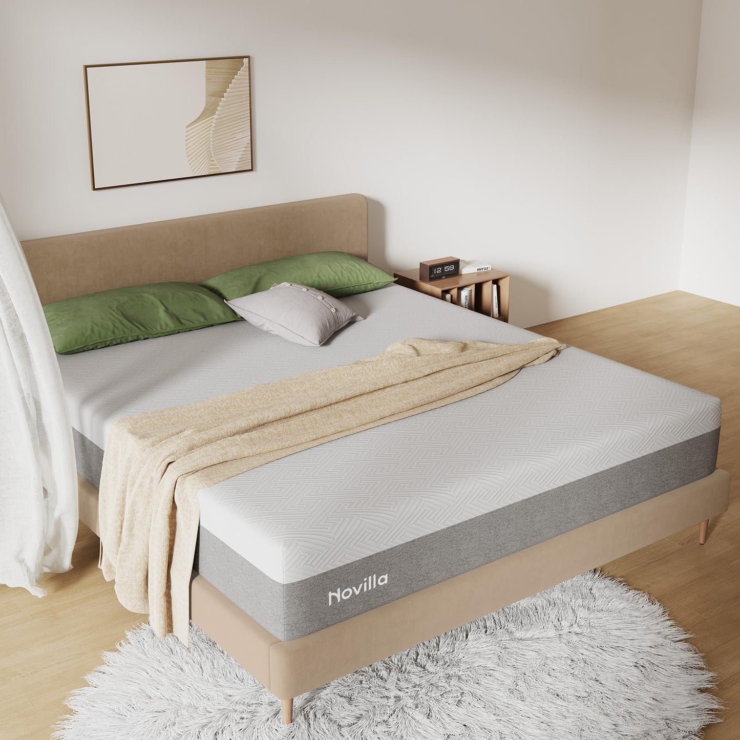 Novilla 12" Twin Gel Memory Foam Mattress