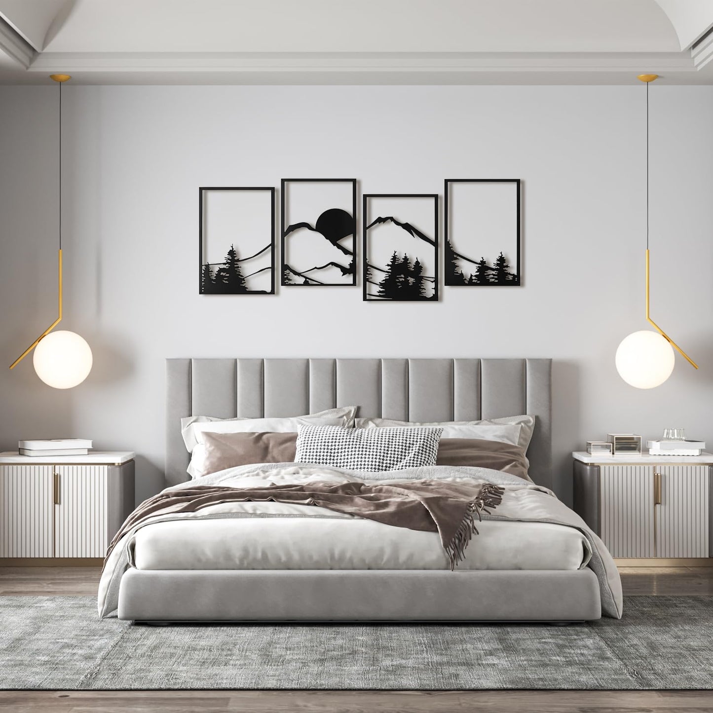 Art3d Metal Wall Art Set of 4
