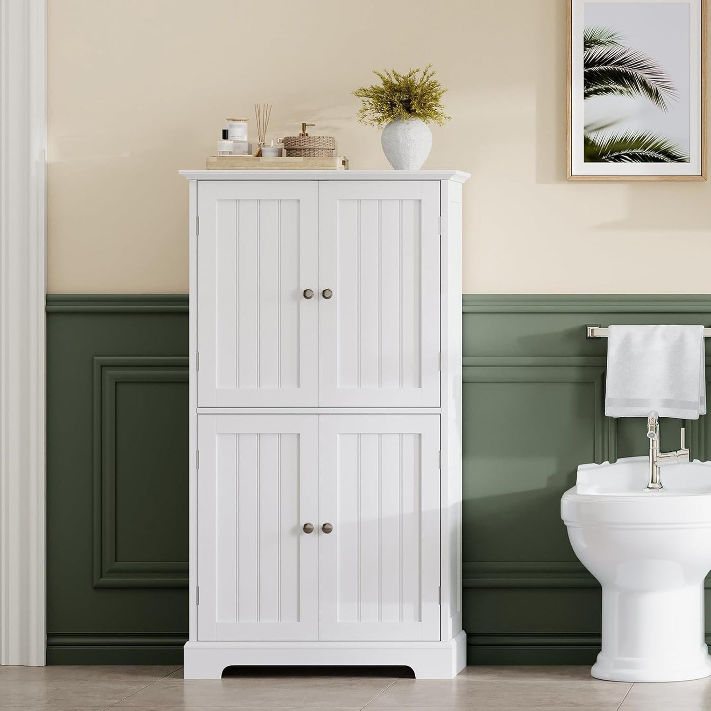 ChooChoo Bathroom Floor Cabinet – White