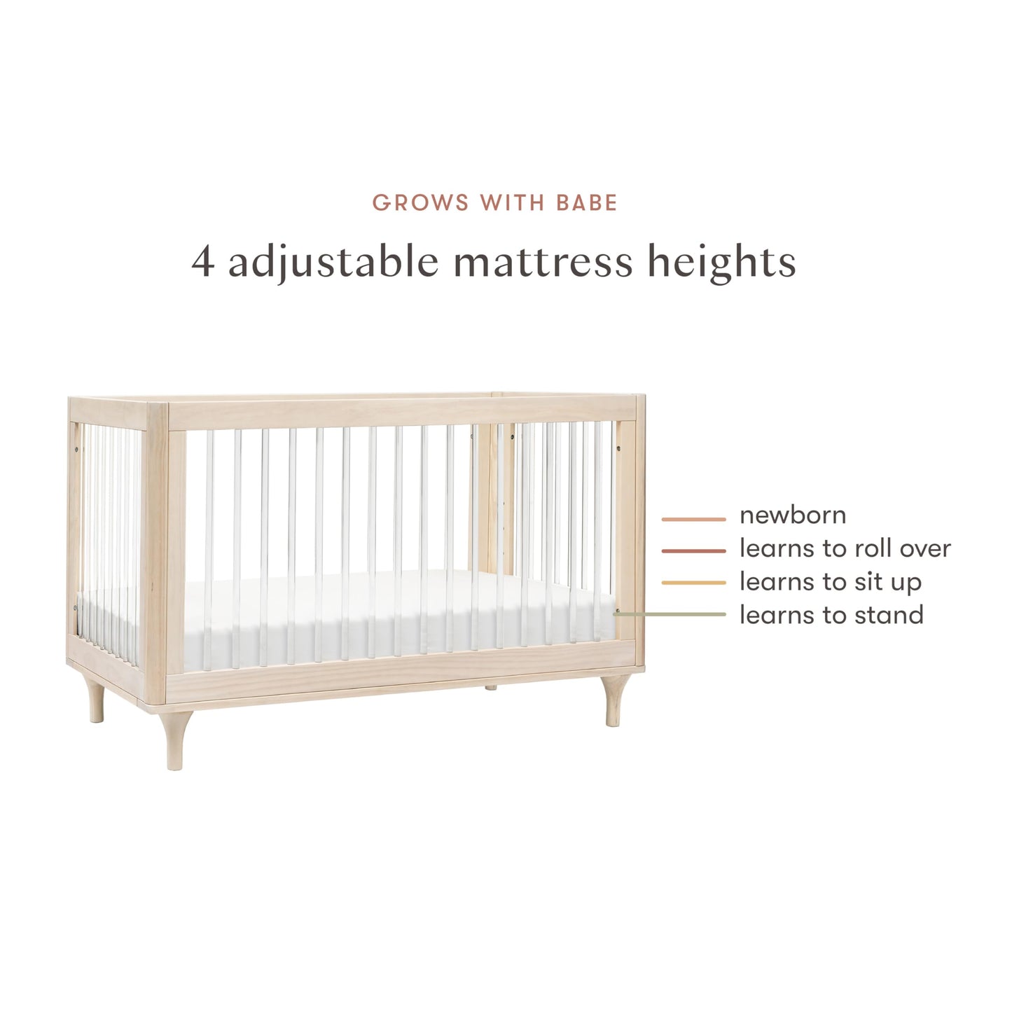 Babyletto Lolly 3-in-1 Crib – Canyon/Washed Natural