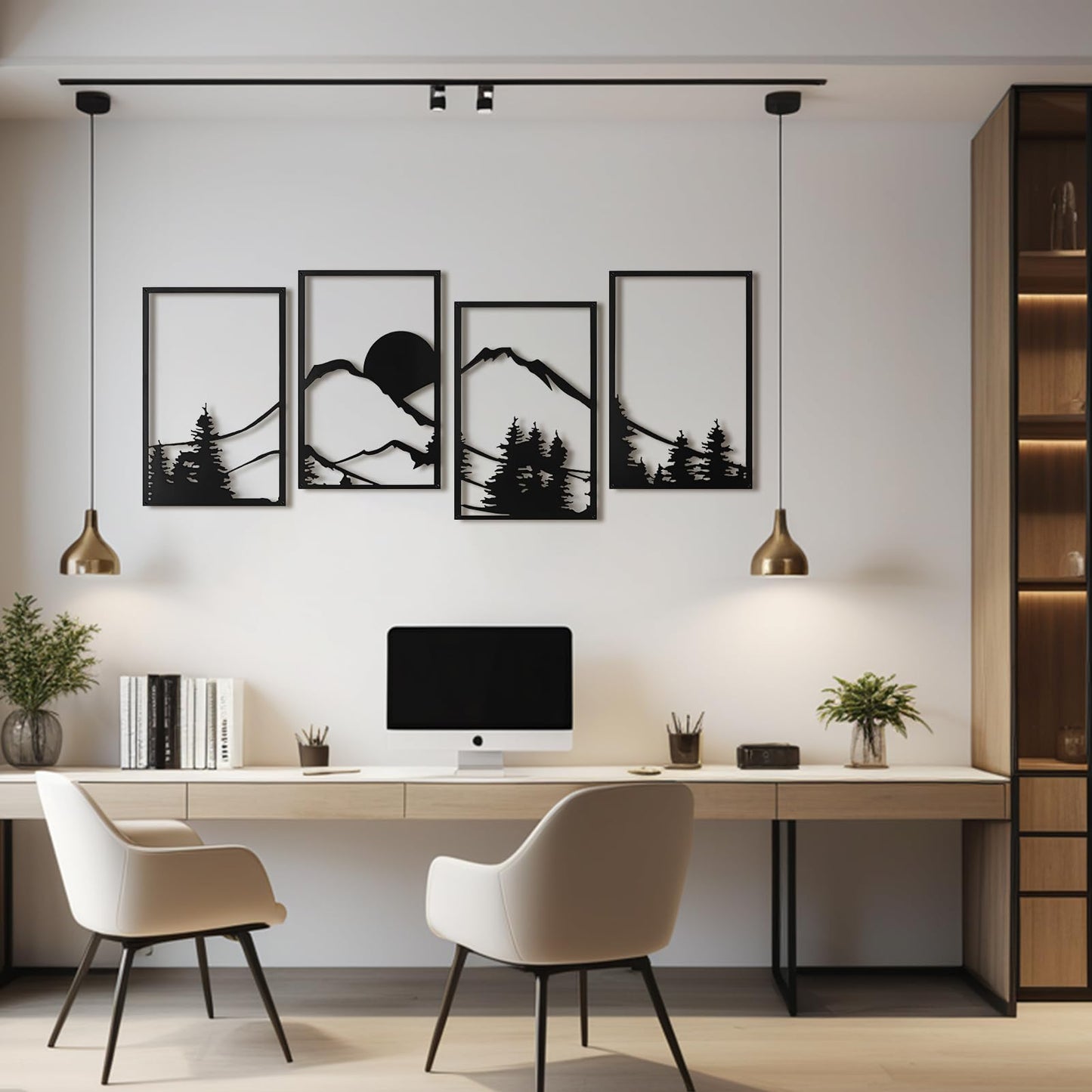 Art3d Metal Wall Art Set of 4