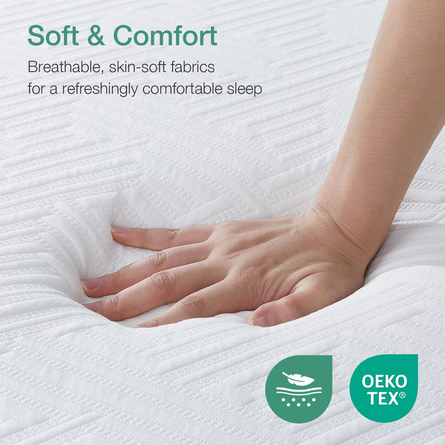 Novilla 12" Twin Gel Memory Foam Mattress