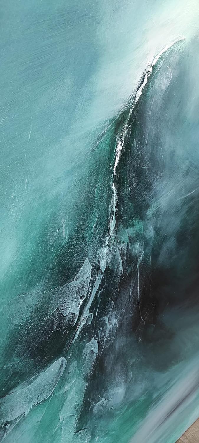 Waves of Inspiration Abstract Oil Painting 59"x59"