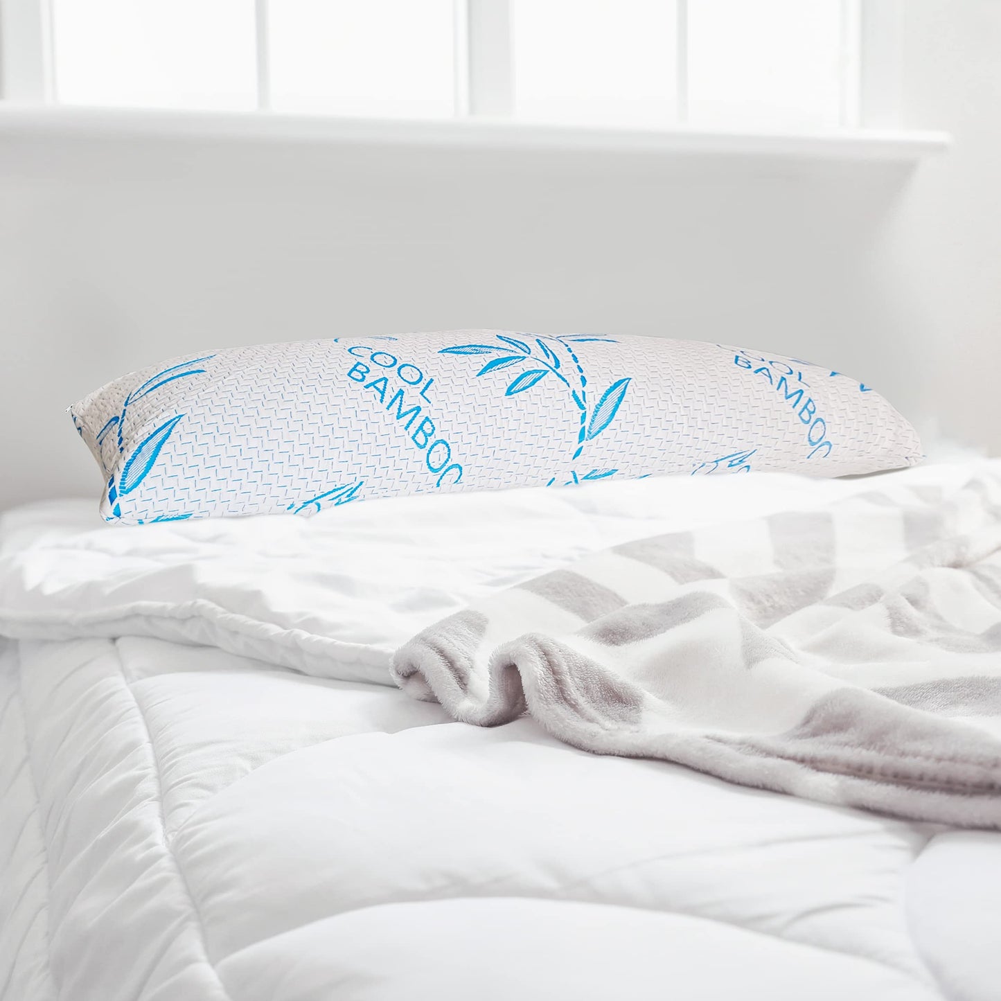 2-Pack King Bamboo Memory Foam Pillows