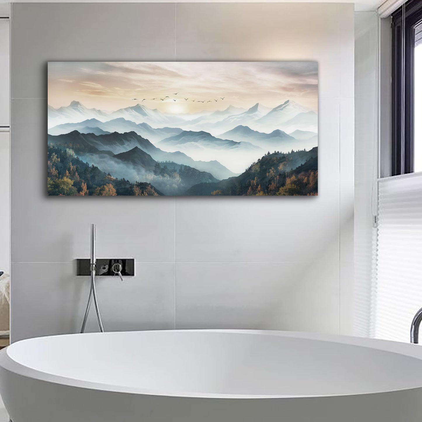 Lapremoly Black & White Tree Canvas Wall Art