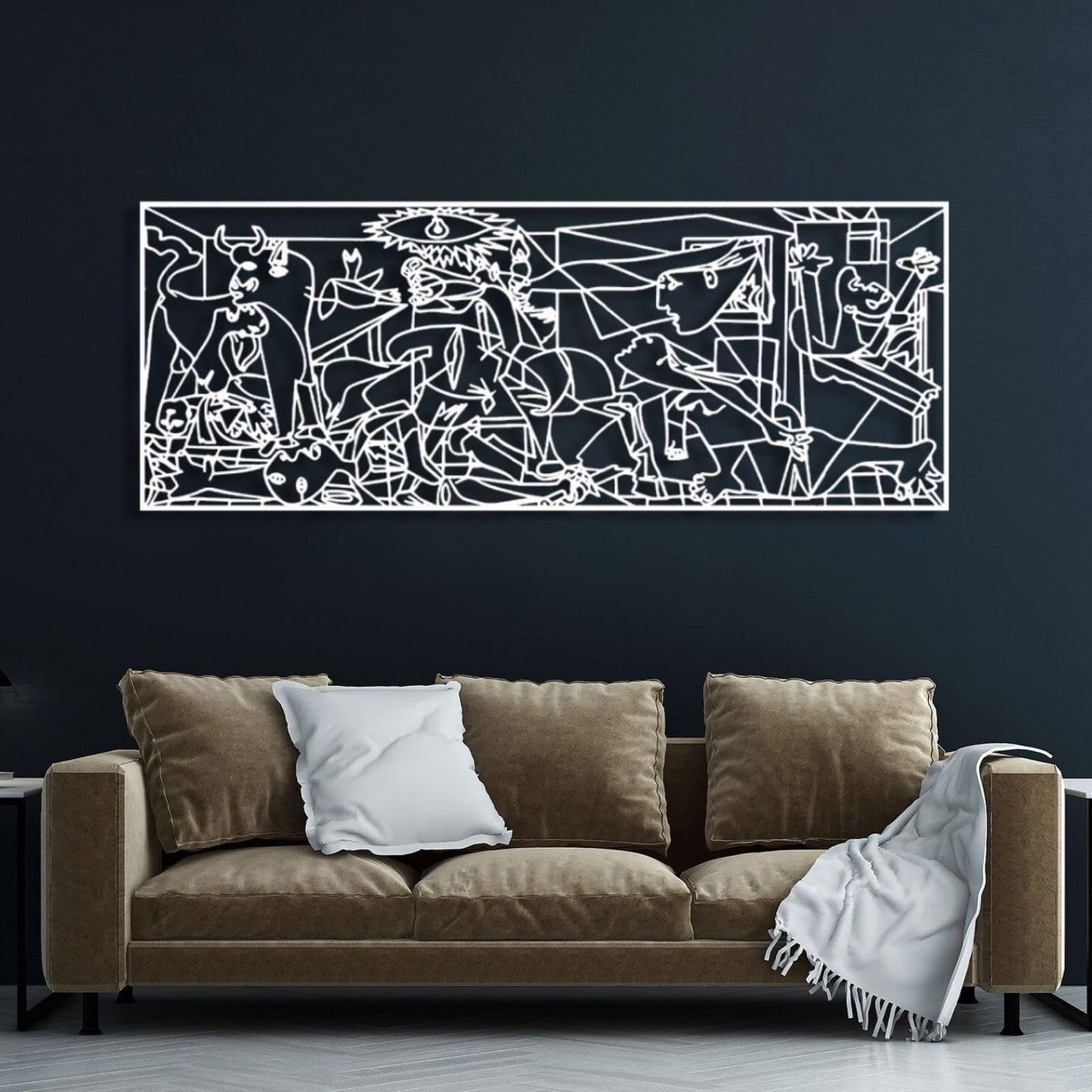Picasso Guernica Metal Wall Art 79"x30"