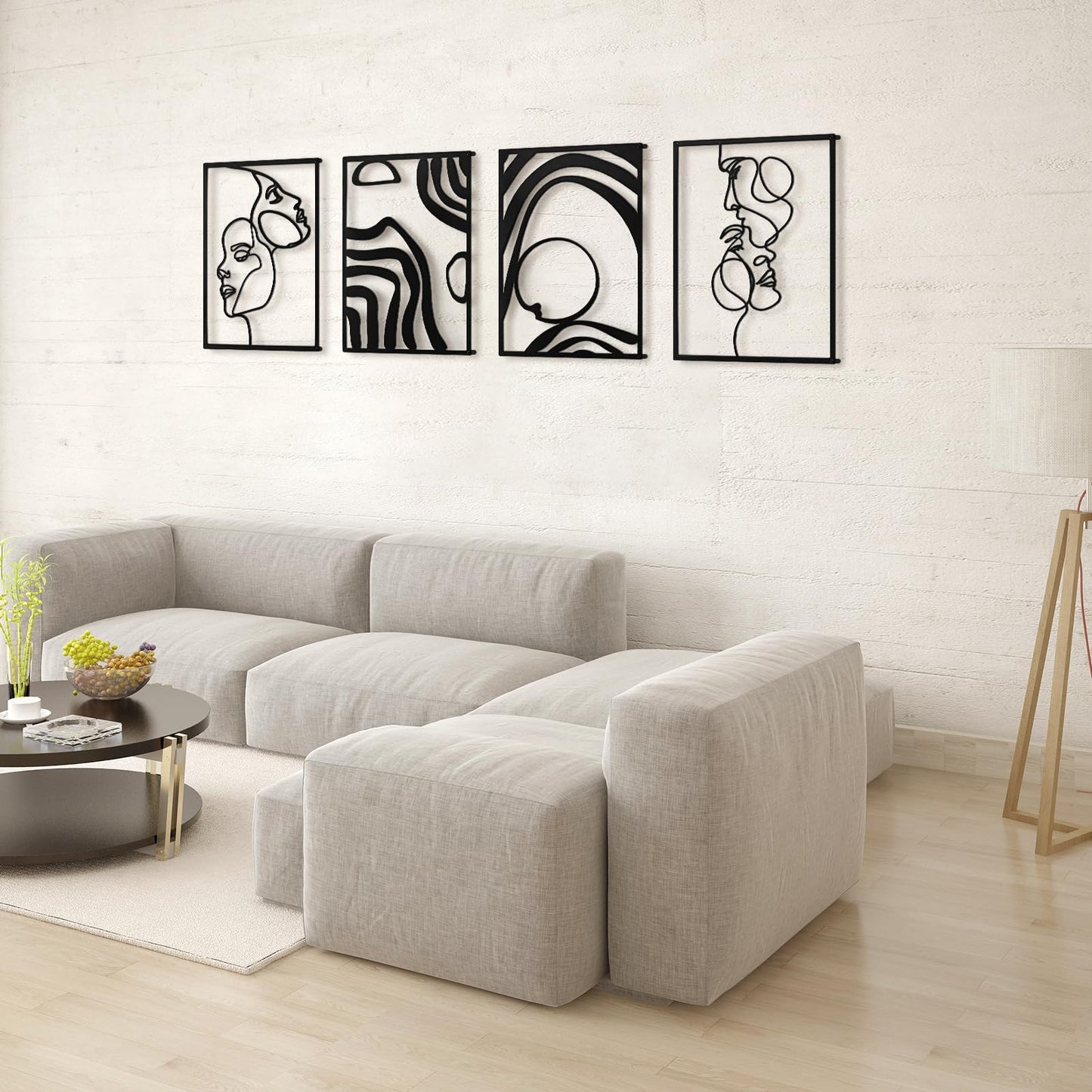 Art3d Metal Wall Art Set of 4