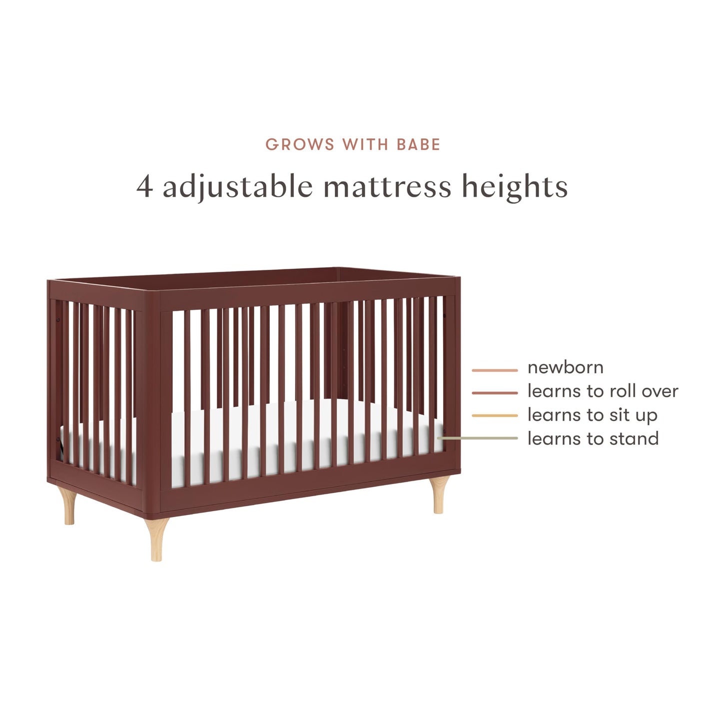 Babyletto Lolly 3-in-1 Crib – Canyon/Washed Natural