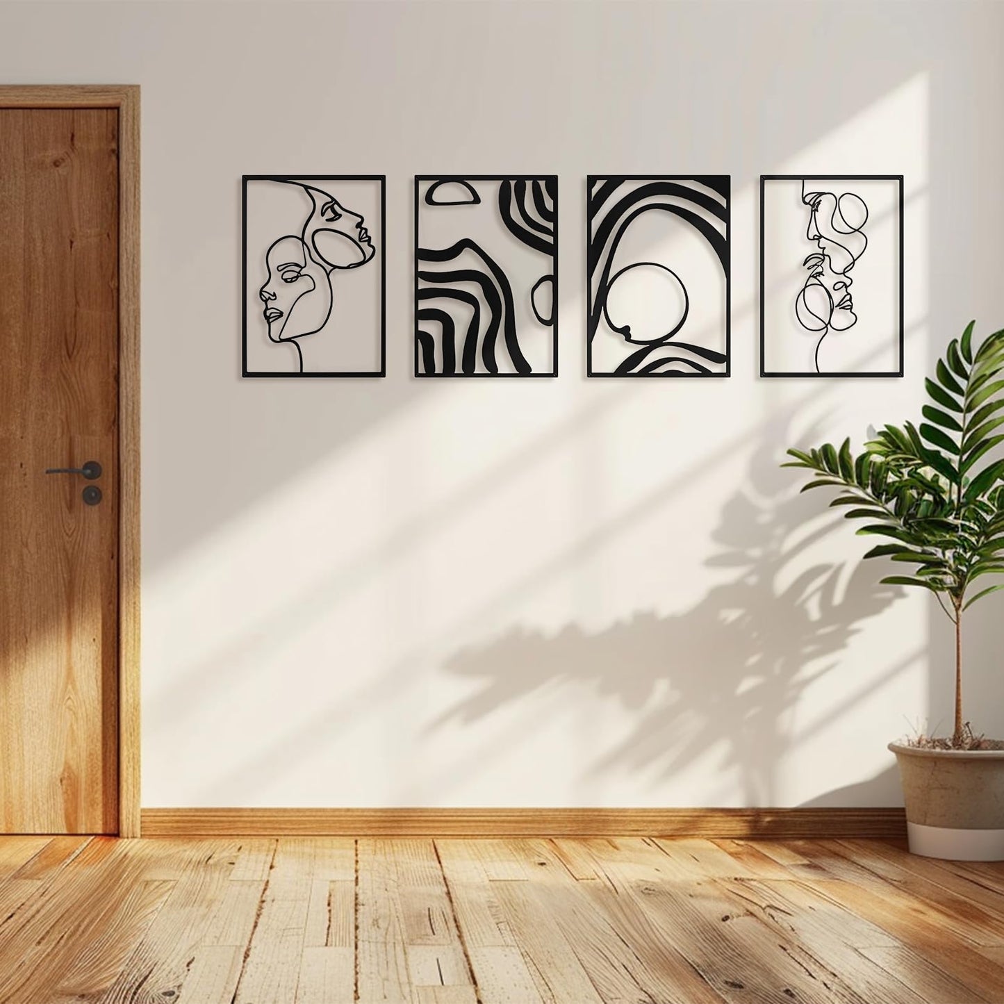 Art3d Metal Wall Art Set of 4