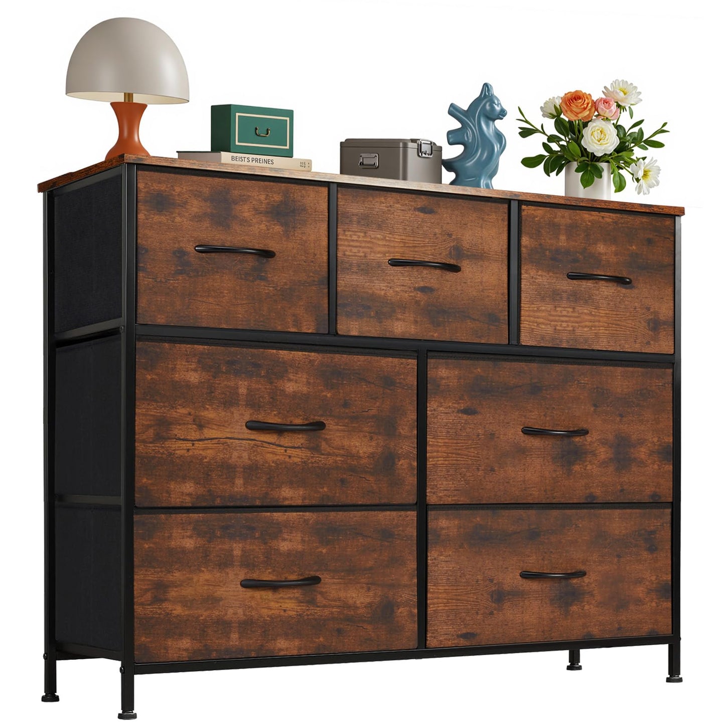 OLIXIS 7-Drawer Dresser, White