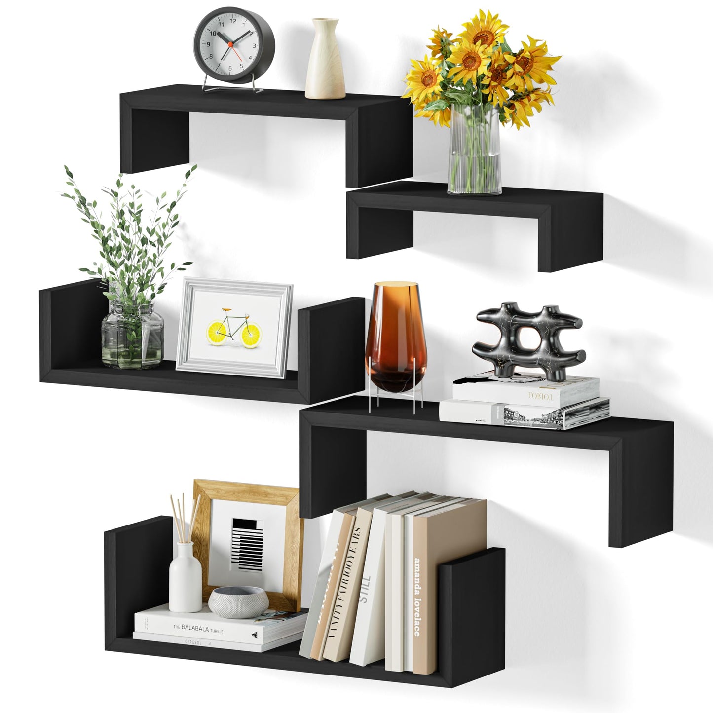 SRIWATANA Floating Shelves 5-Pack
