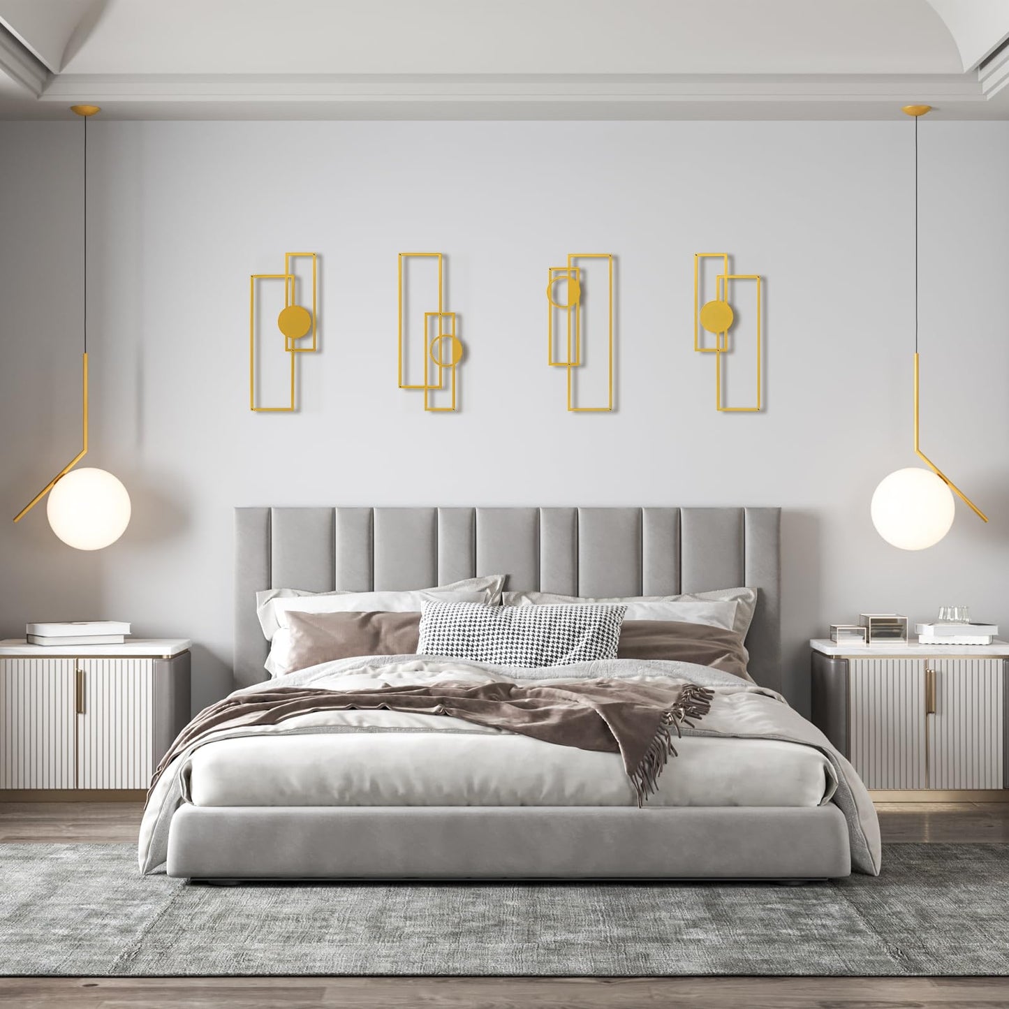 Art3d Metal Wall Art Set of 4