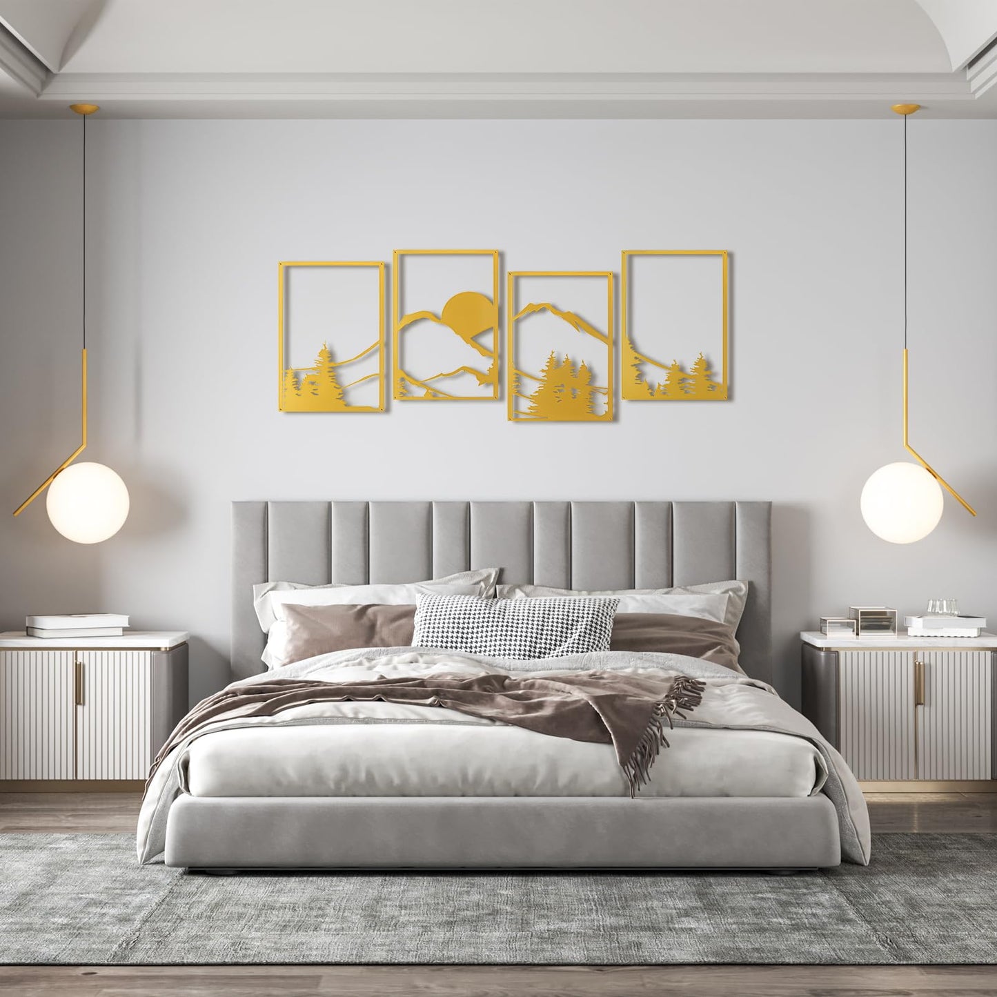 Art3d Metal Wall Art Set of 4