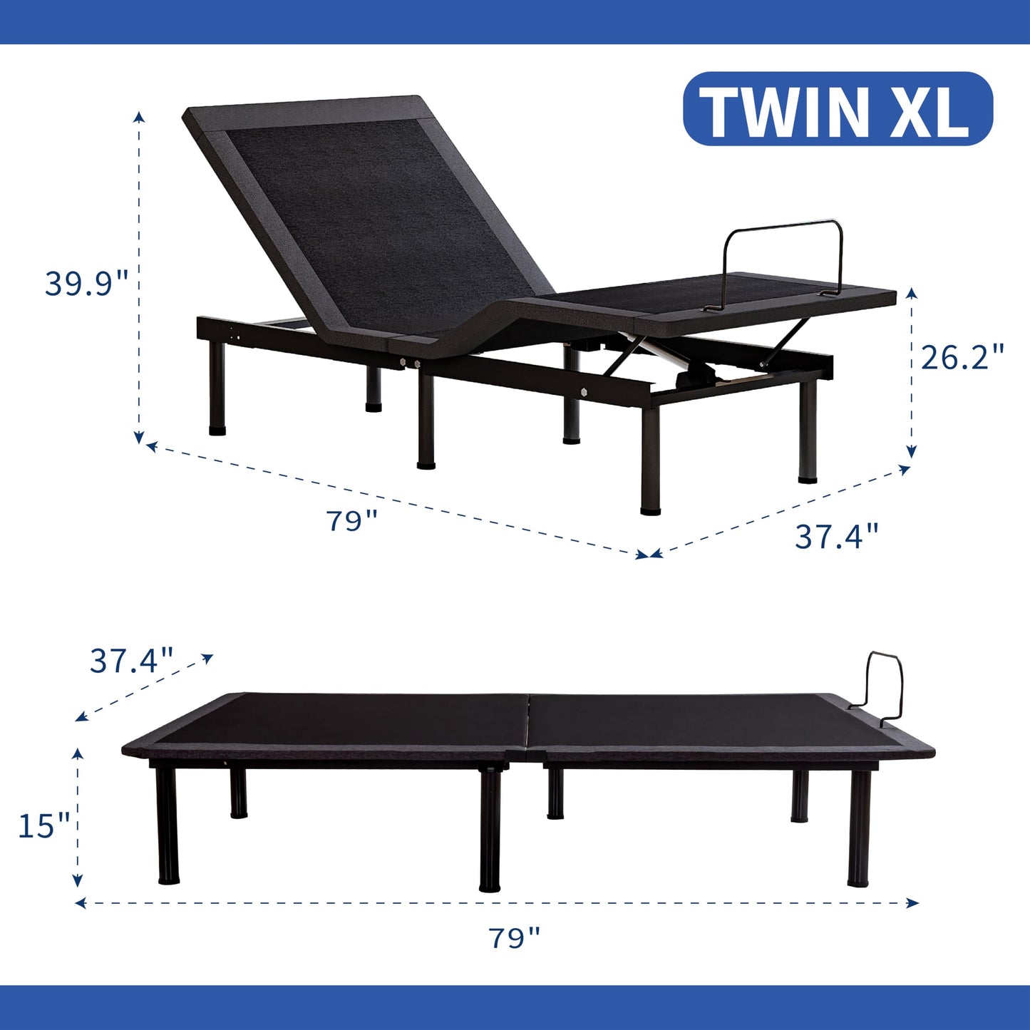 Split King Adjustable Bed with Mattress