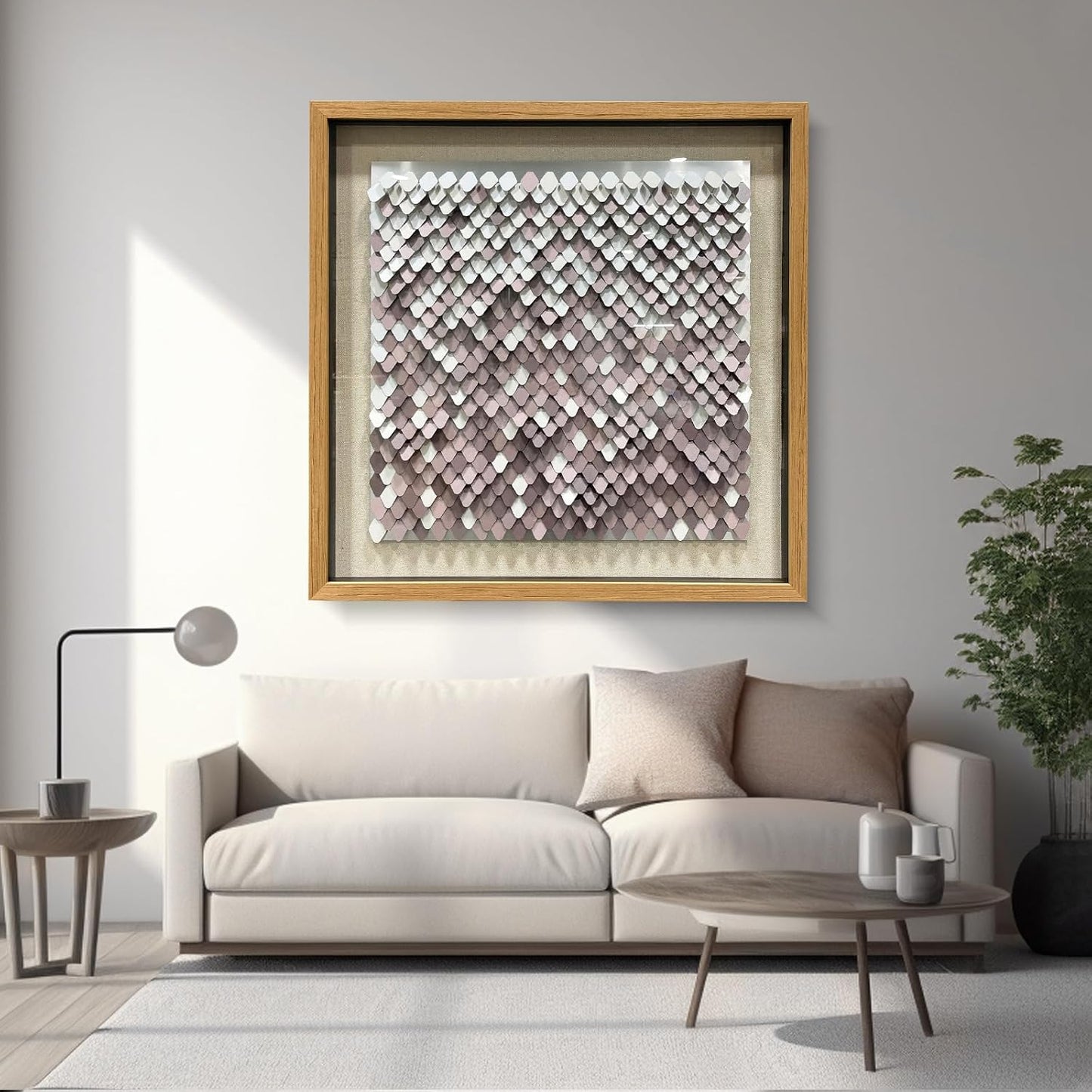 BrightA Polymer Strip Collage Painting 39.4"x59"