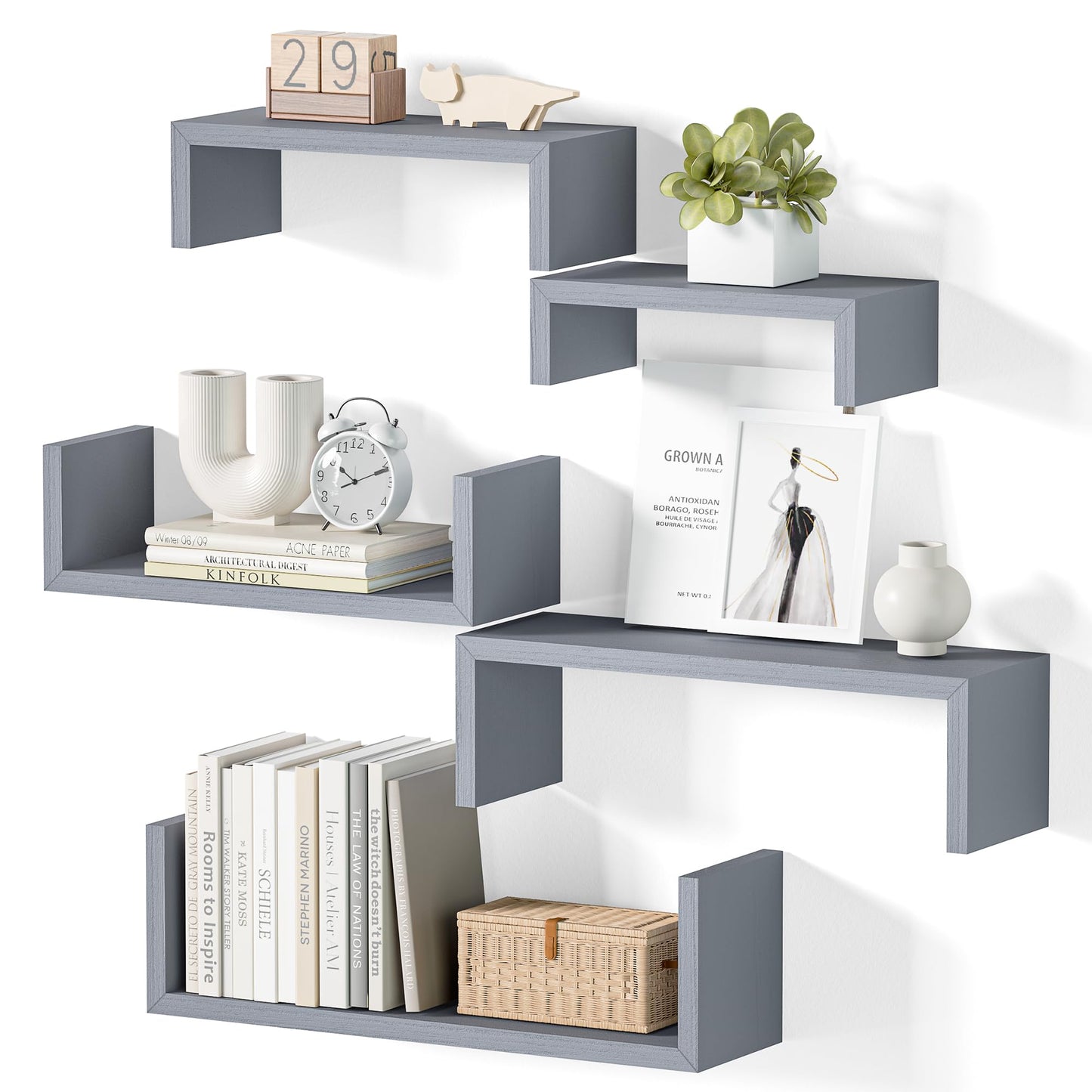SRIWATANA Floating Shelves 5-Pack