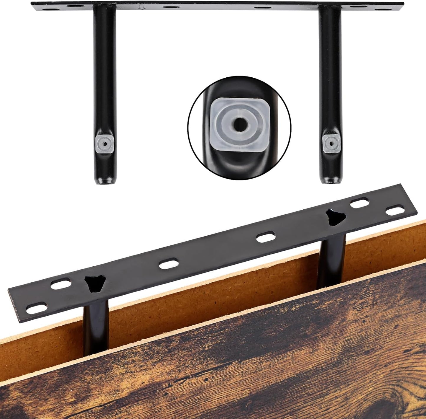 Fixwal 15.8" Rustic Floating Shelves, 4-Pack