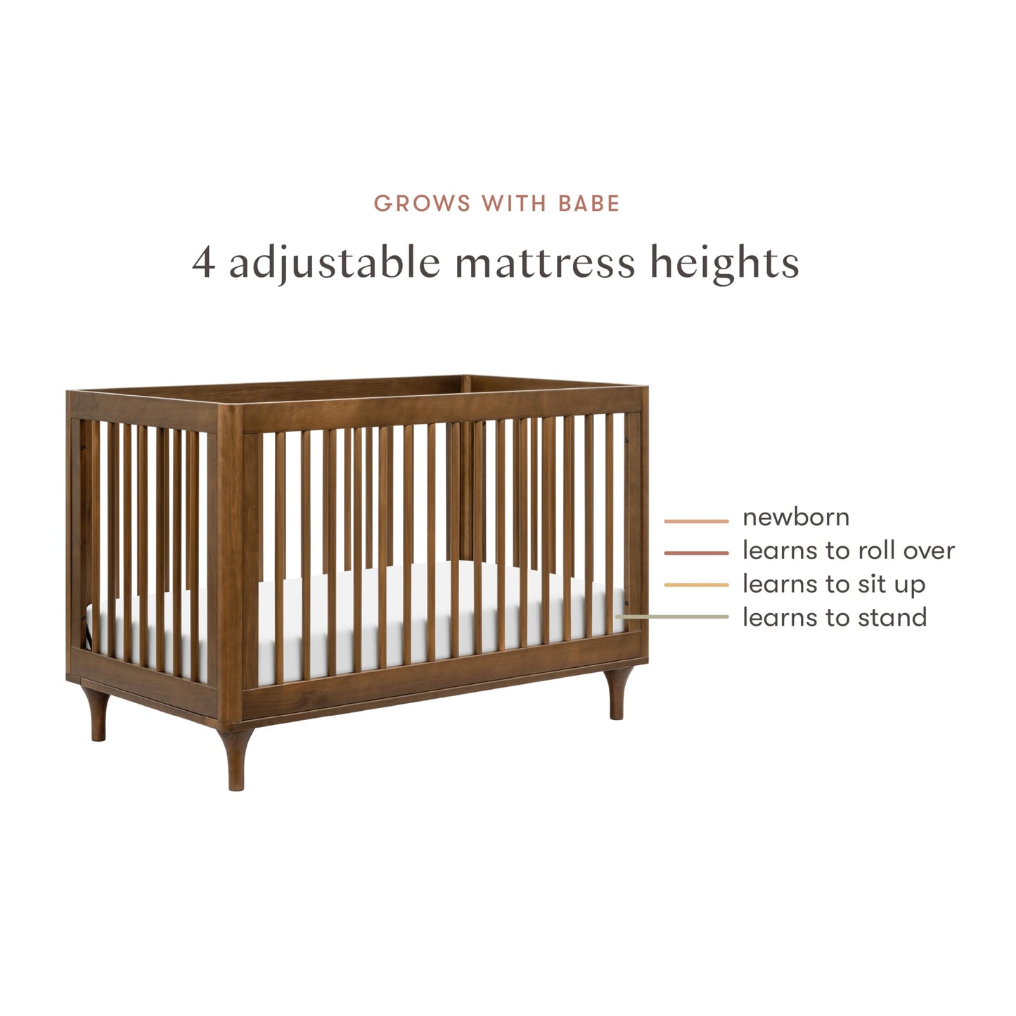 Babyletto Lolly 3-in-1 Crib – Canyon/Washed Natural