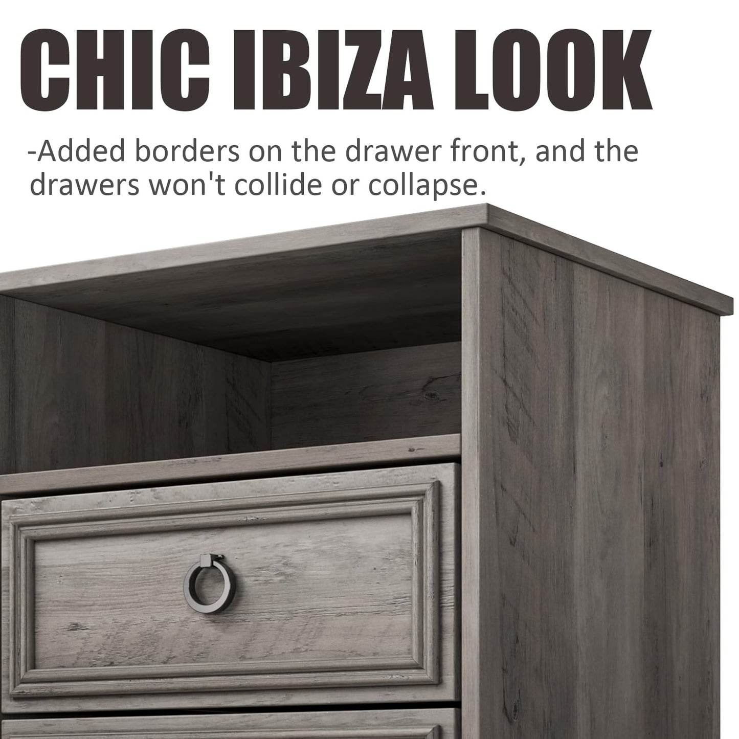 Nightstand Set of 2 – Gray