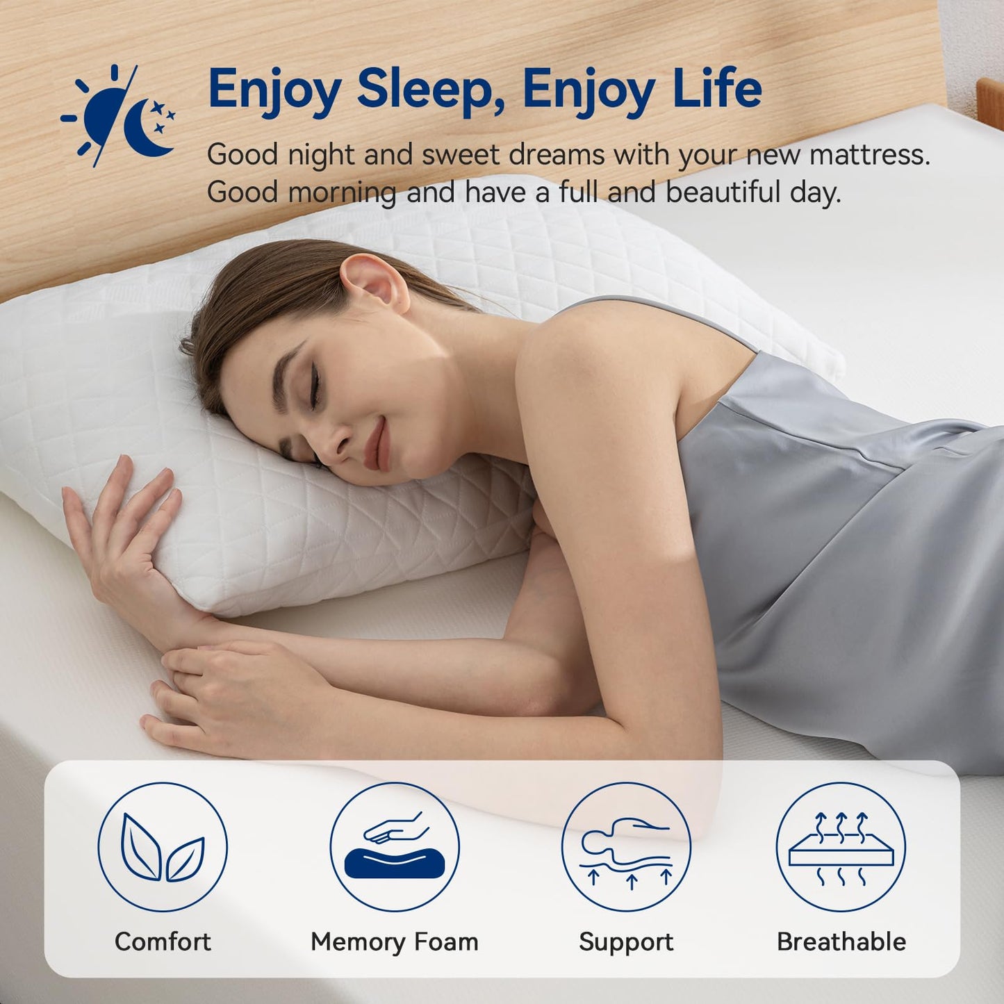 Amazon Basics 12" Twin Memory Foam Mattress