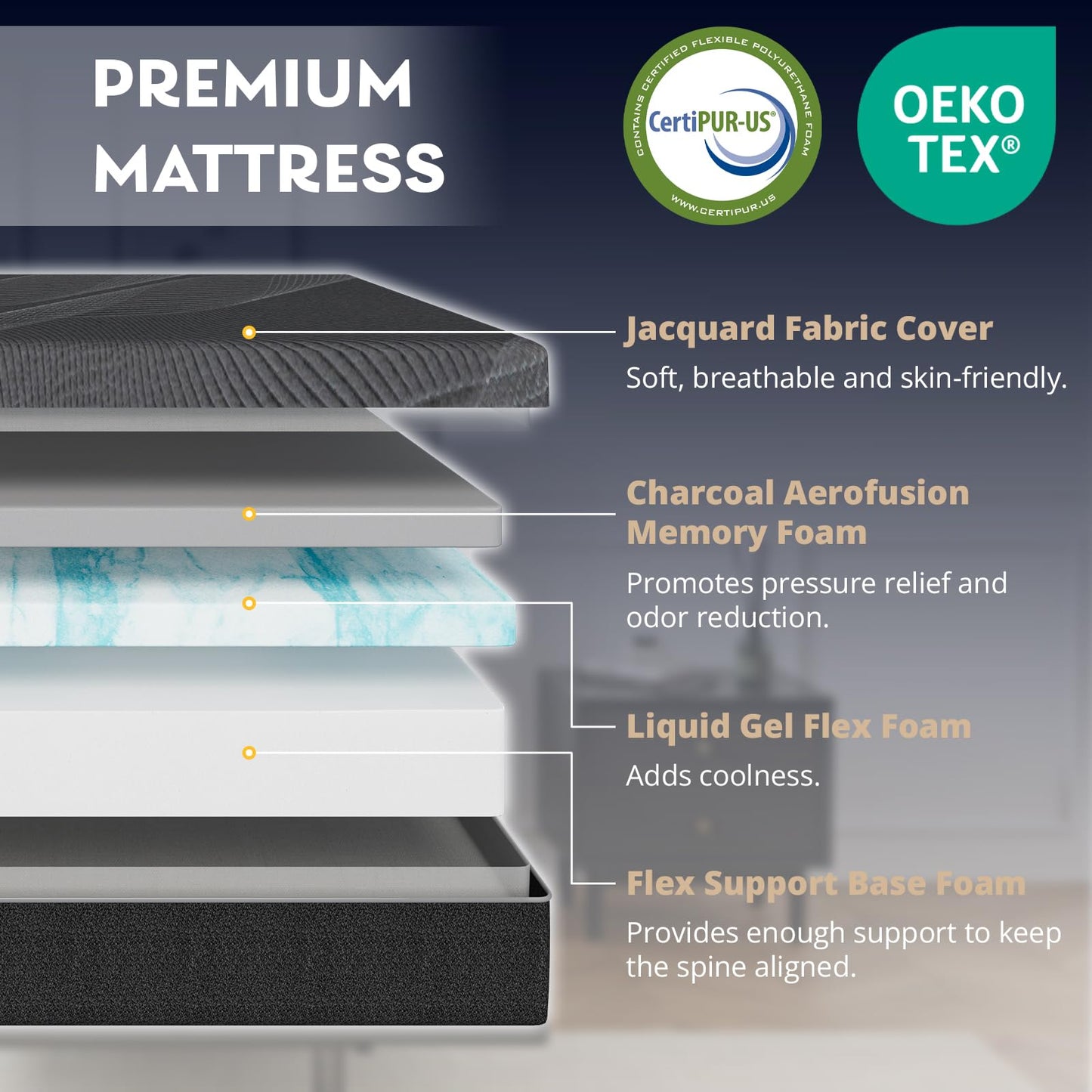 Split King Adjustable Bed with Mattress