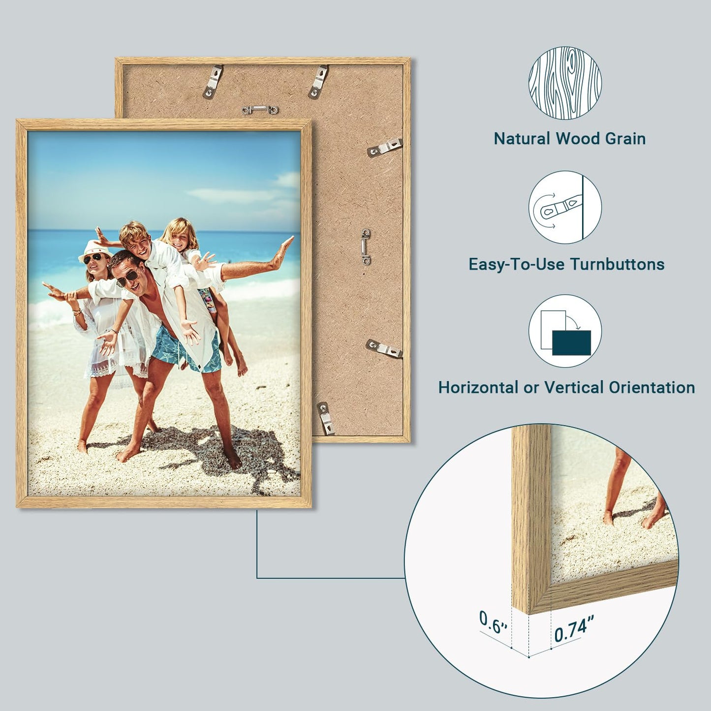 wall26 Personalized Photo Canvas Print 16"x24"