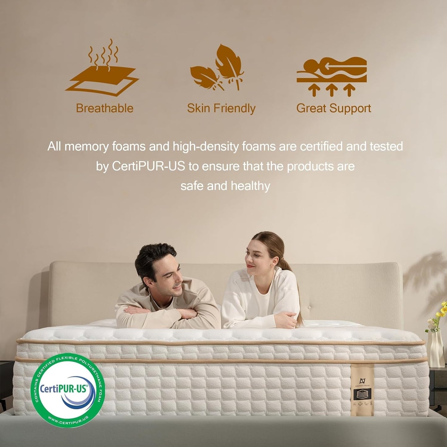 12" Queen Memory Foam Hybrid Mattress
