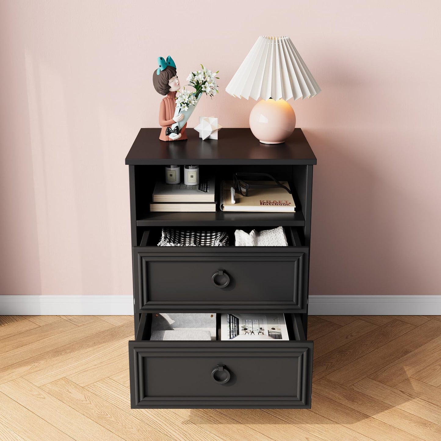 Nightstand Set of 2 – Gray