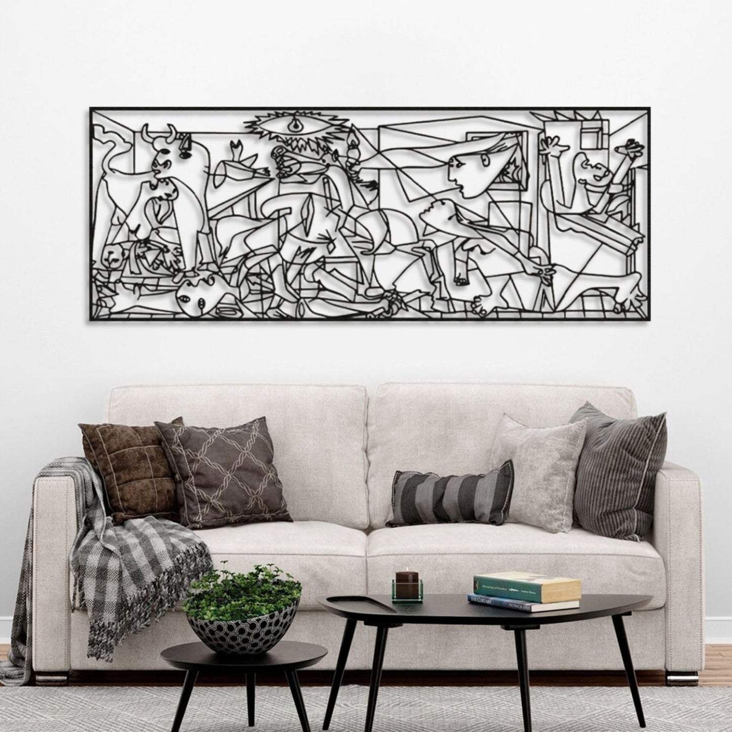 Picasso Guernica Metal Wall Art 79"x30"
