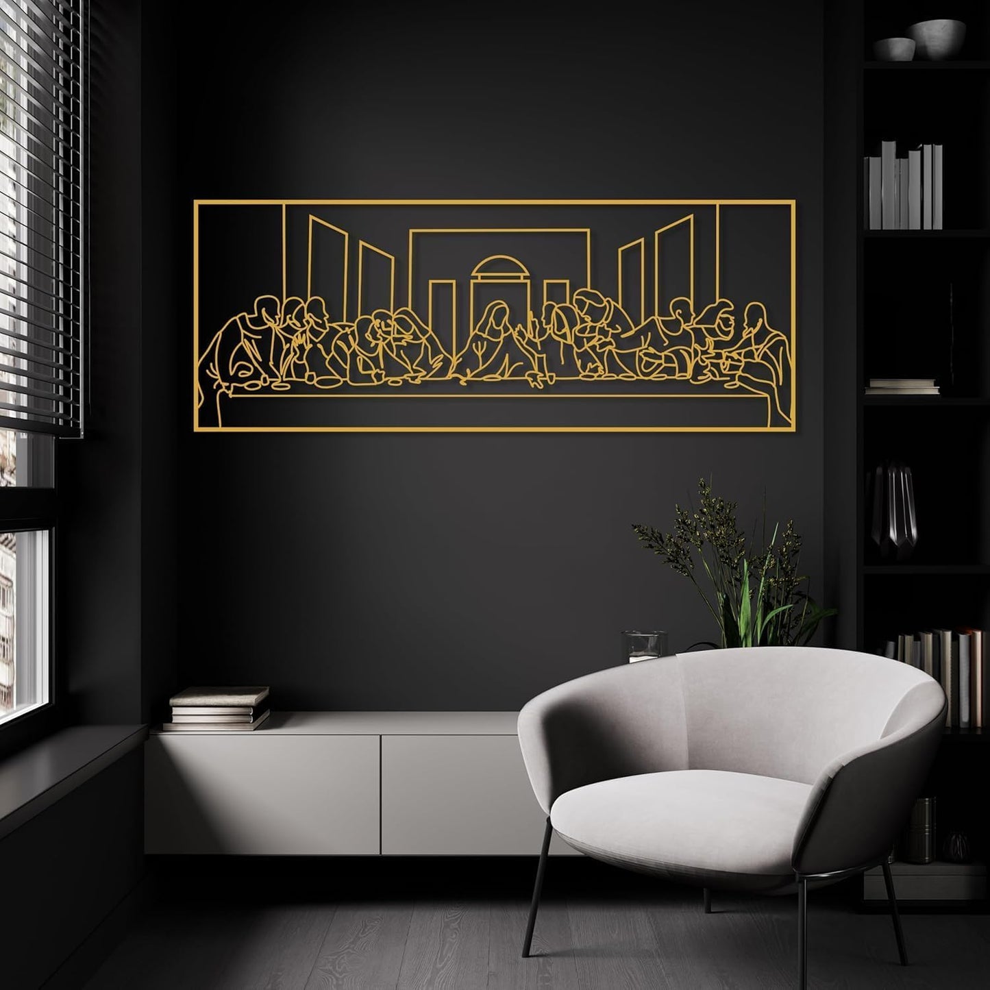 The Last Supper Metal Wall Art