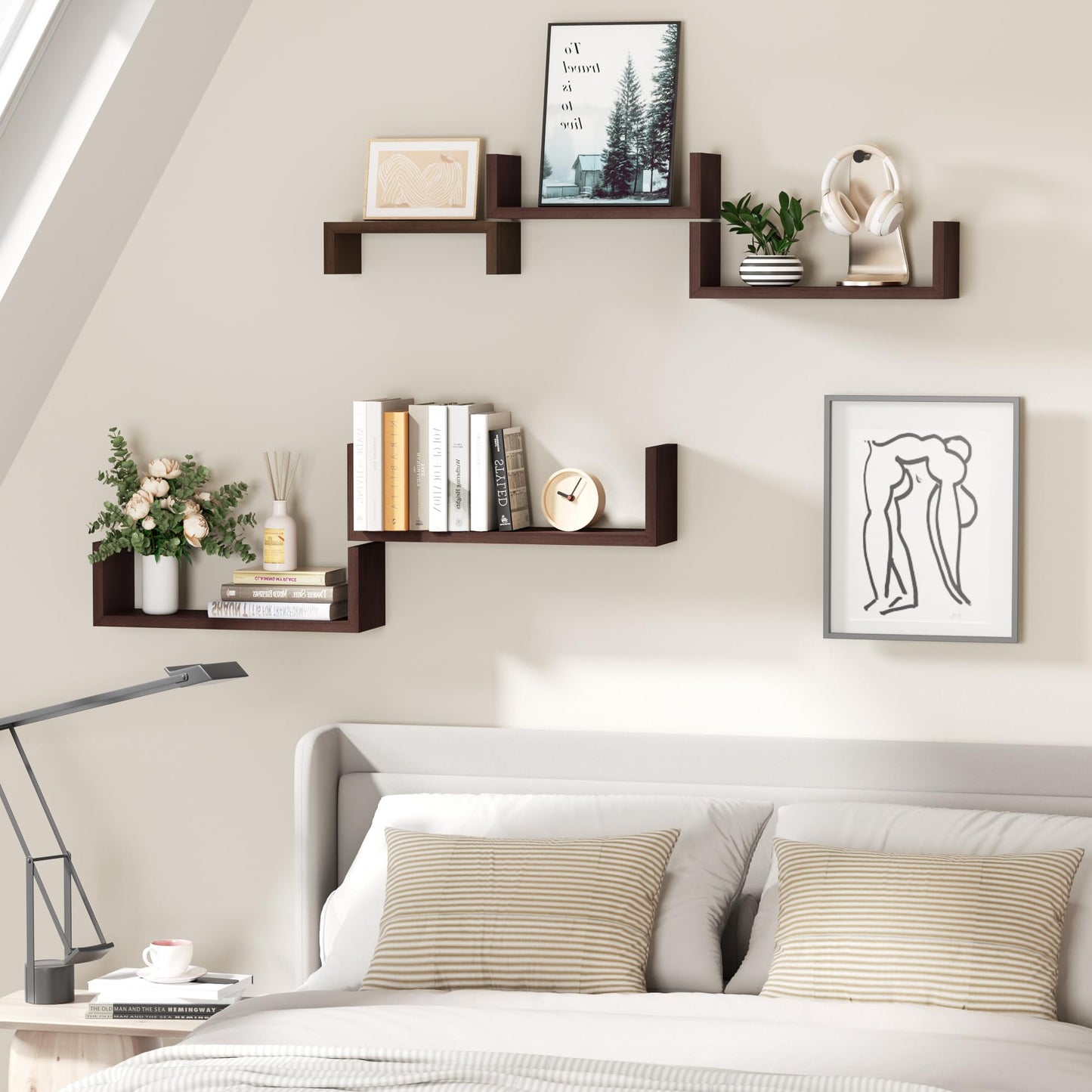 SRIWATANA Floating Shelves 5-Pack