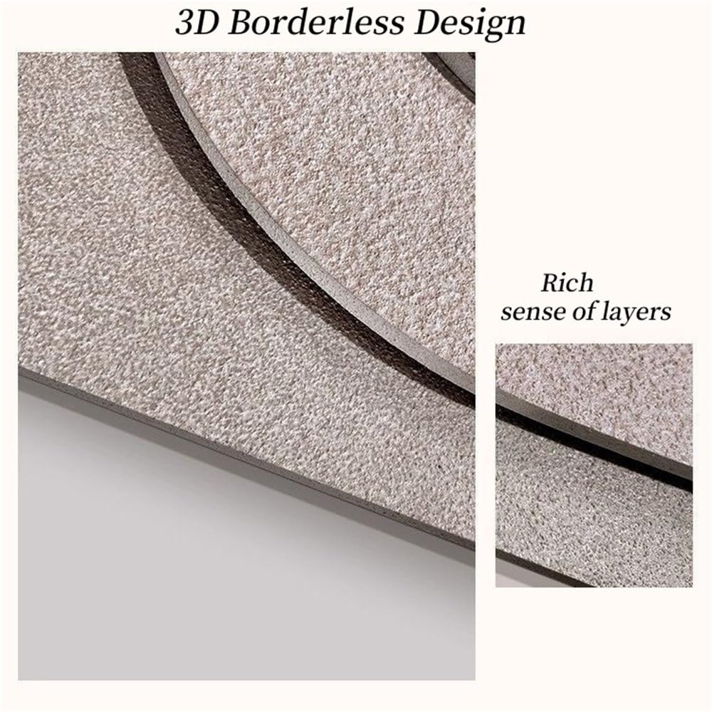 Sandstone 3D Wall Art with LED Lights – Black
