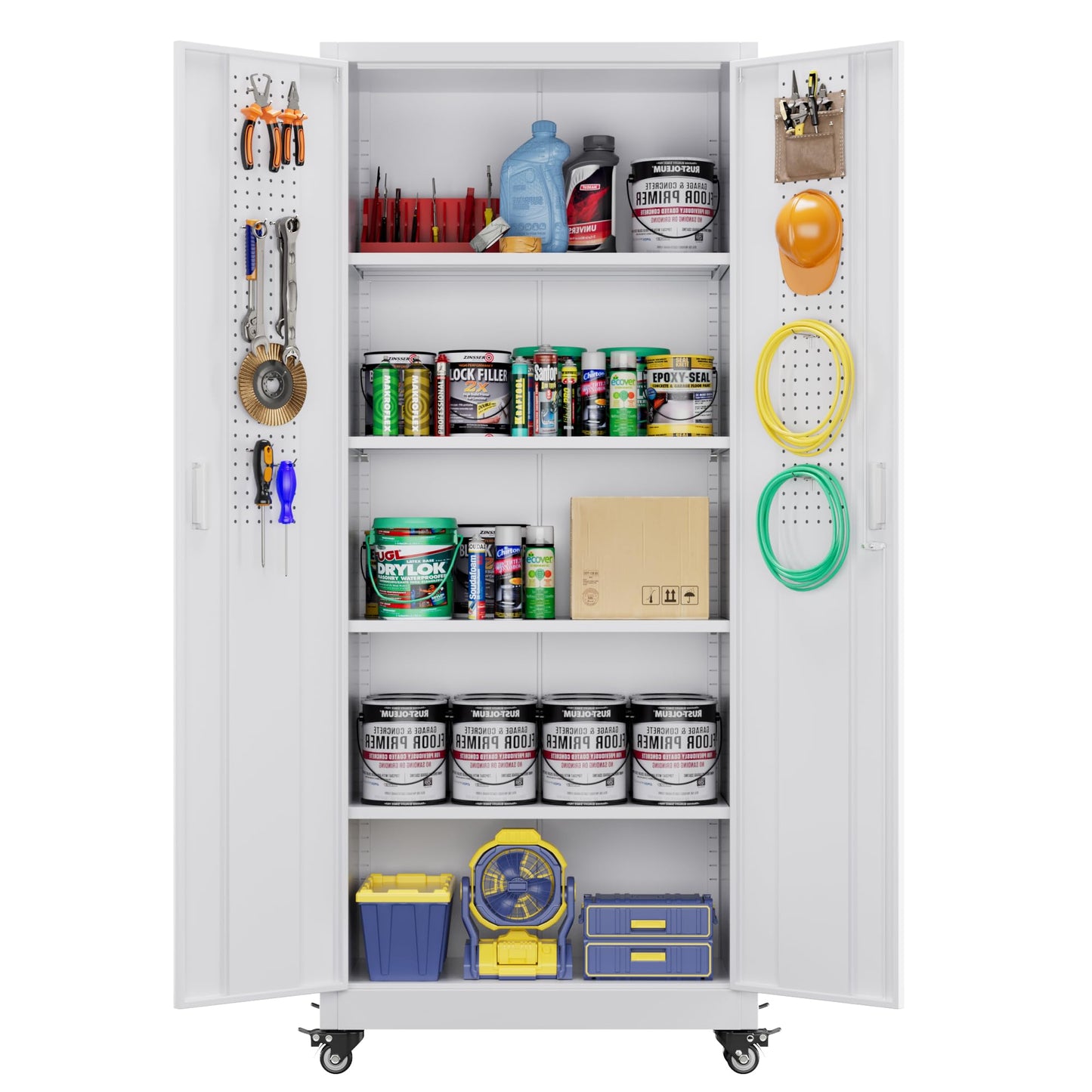 Aobabo Metal Garage Storage Cabinet – Black