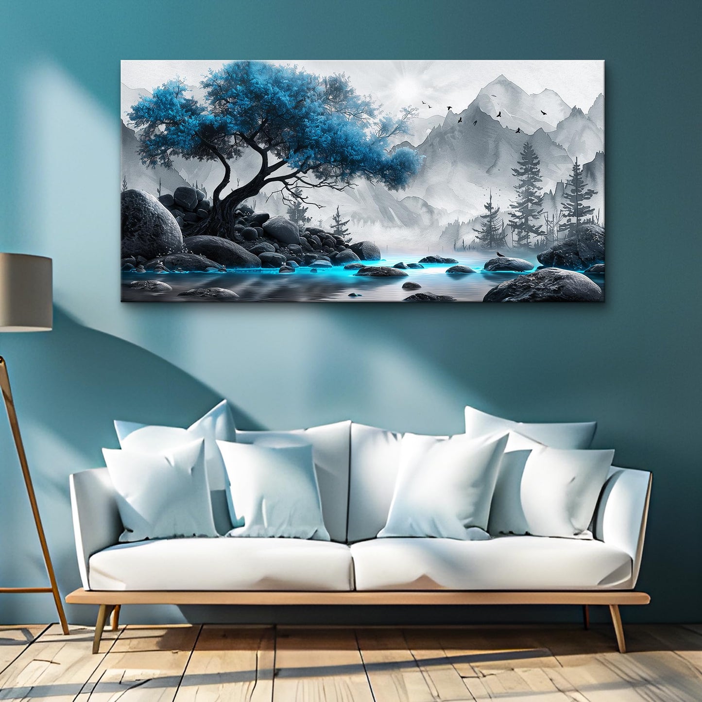 Lapremoly Black & White Tree Canvas Wall Art