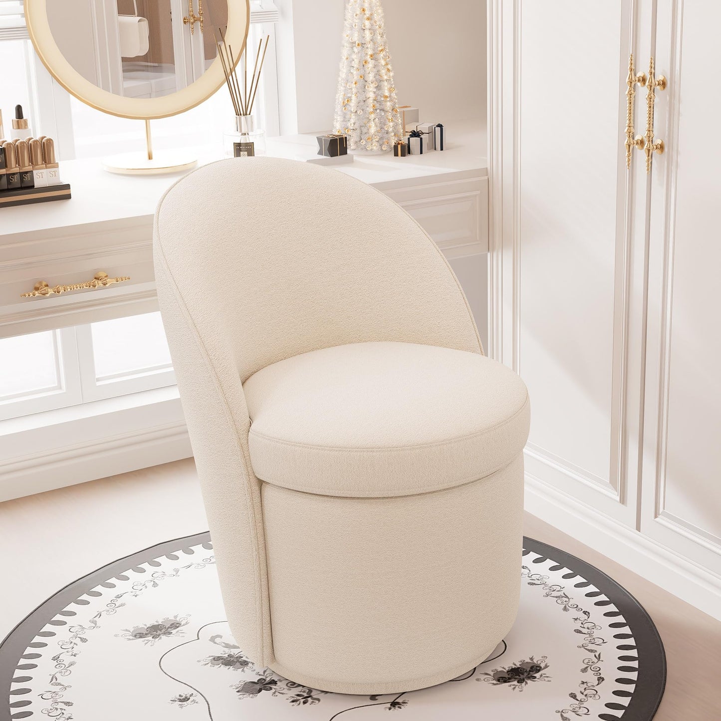 YOUTASTE Swivel Vanity Benches Set of 4
