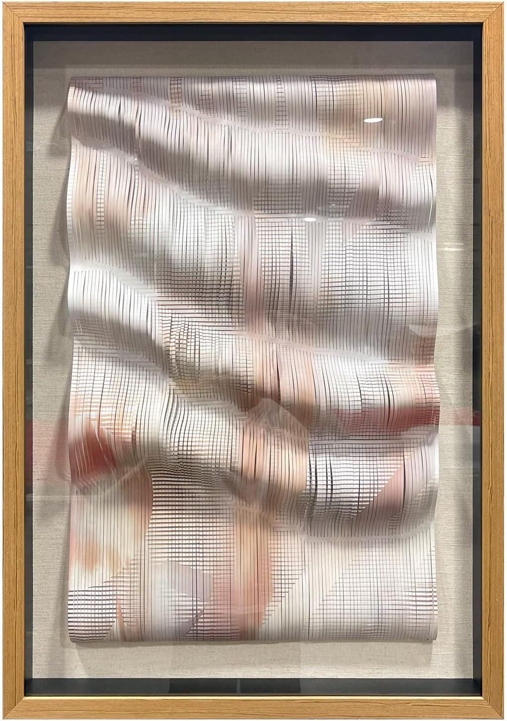 BrightA Polymer Strip Collage Painting 39.4"x59"