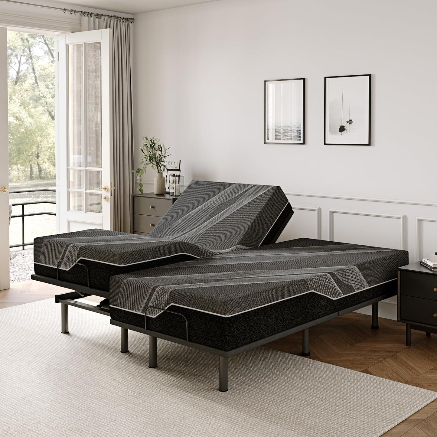Split King Adjustable Bed with Mattress