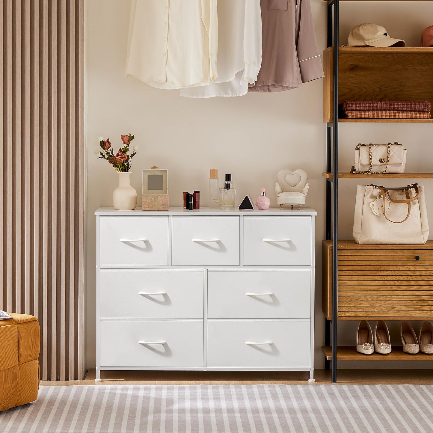 OLIXIS 7-Drawer Dresser, White