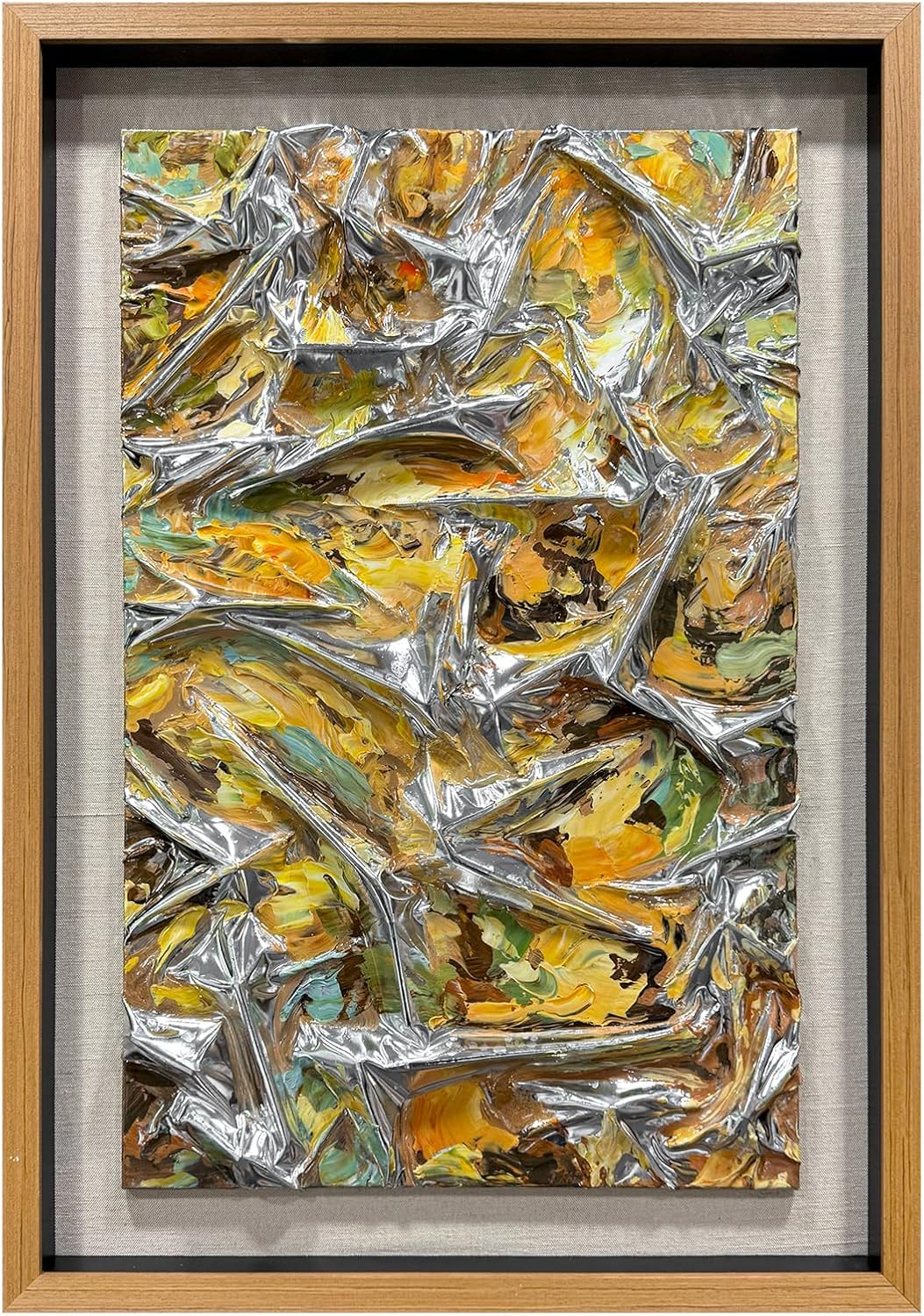 BrightA Polymer Strip Collage Painting 39.4"x59"