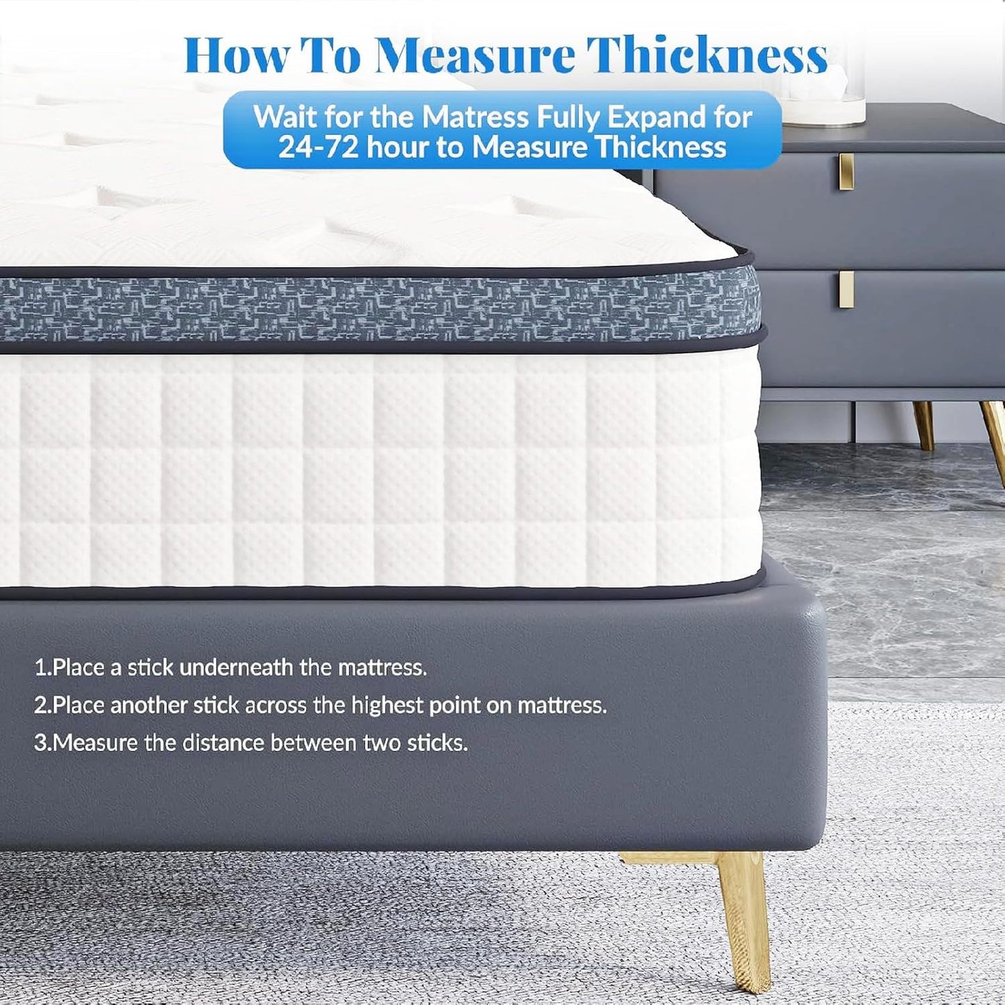 12" Full Pocket Spring Mattress