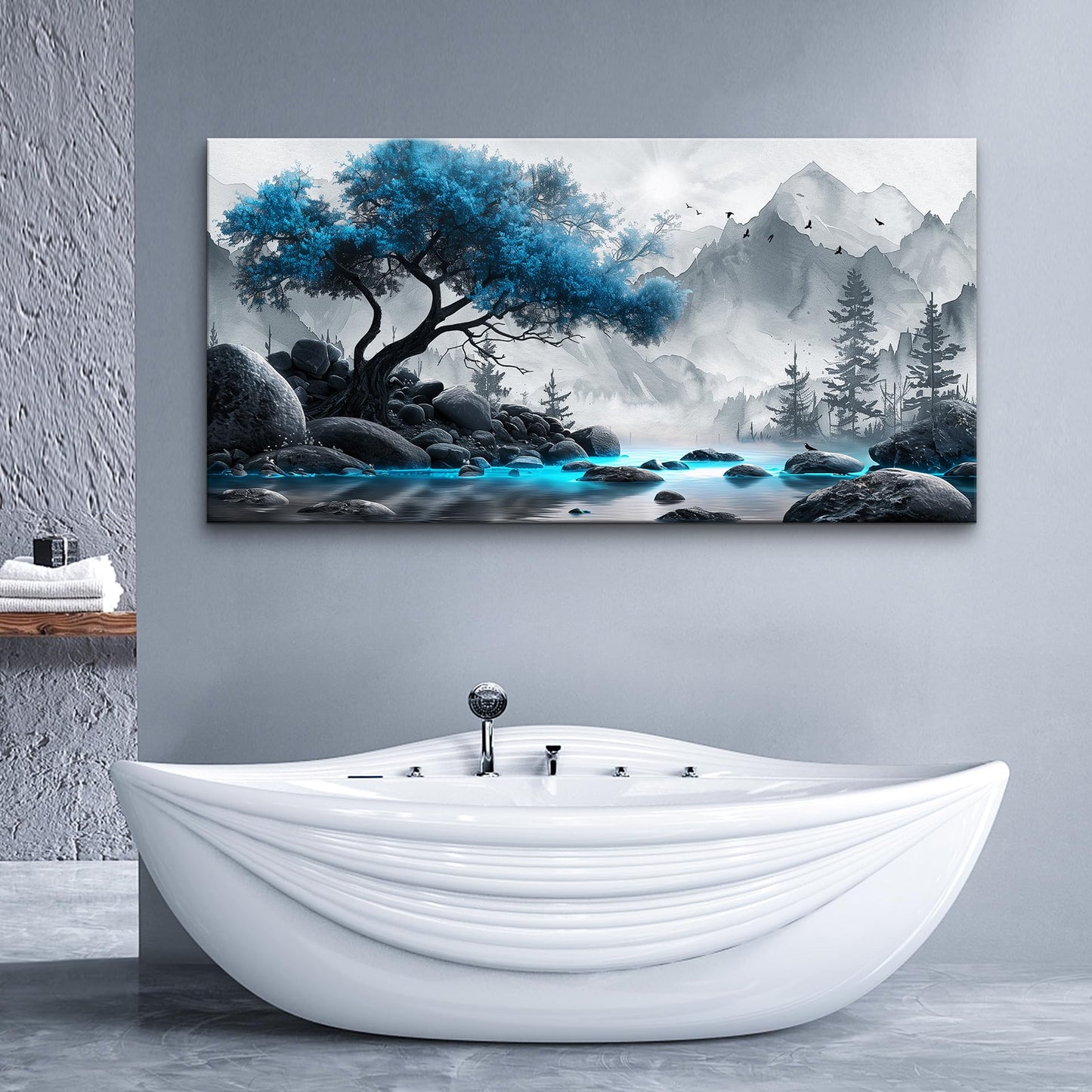 Lapremoly Black & White Tree Canvas Wall Art