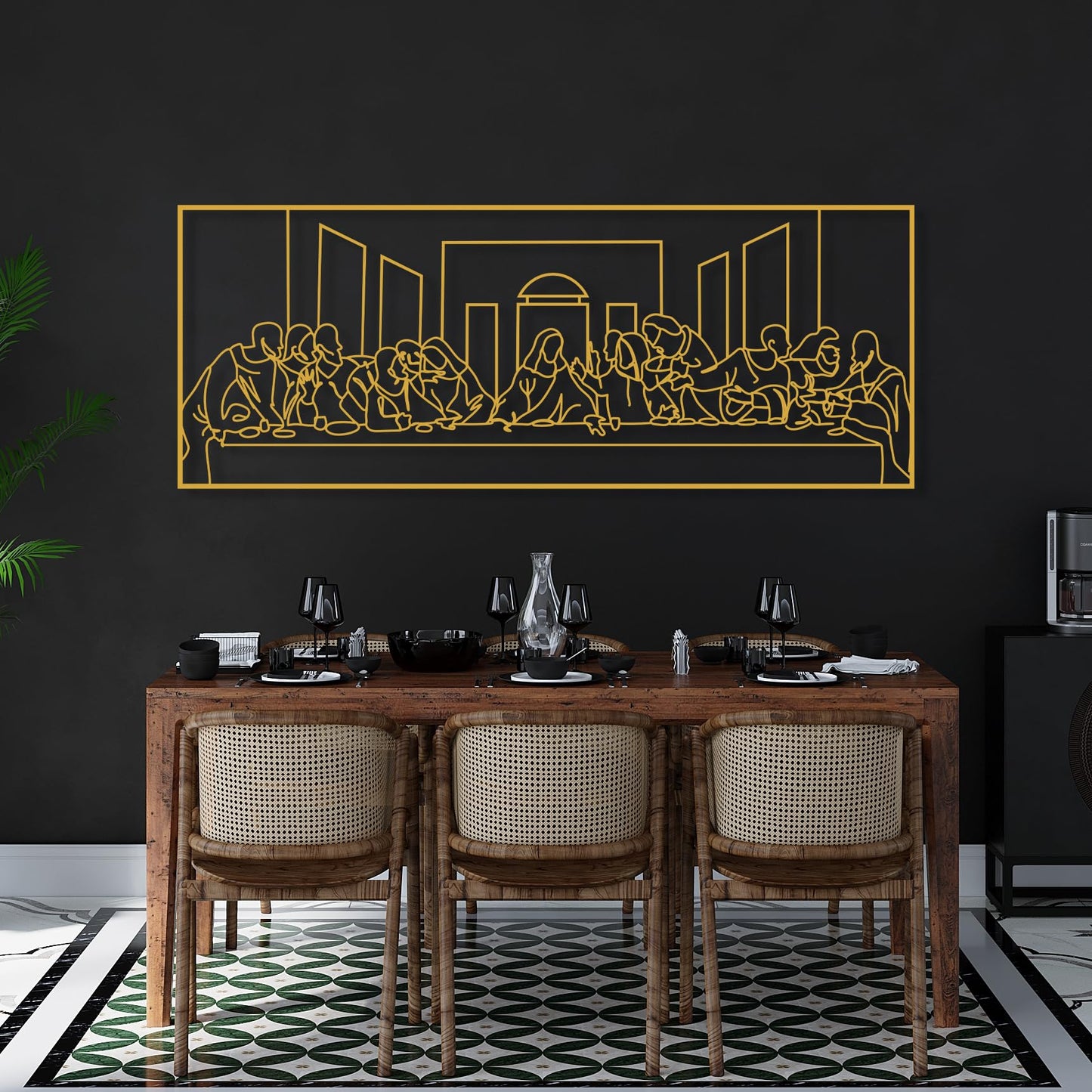 The Last Supper Metal Wall Art